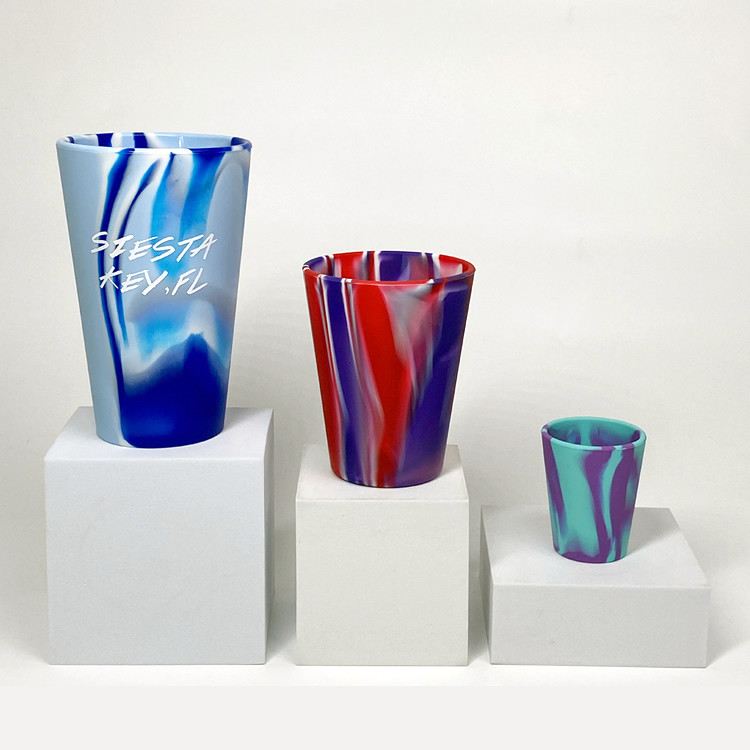 Straight Up Custom Silipint Cups Outdoor Sili Pint Glass OEM ODM