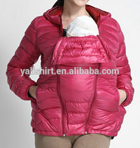 Custom Mama babywearing high quality baby carrier coat /jacket with pocket hoody