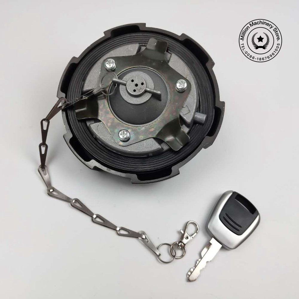 Zinc Alloy Fuel Diesel Cap For Hyundai R-9 Loader HYUNDAI DX360-9 Excavator Diesel Box Cover Filter Parts