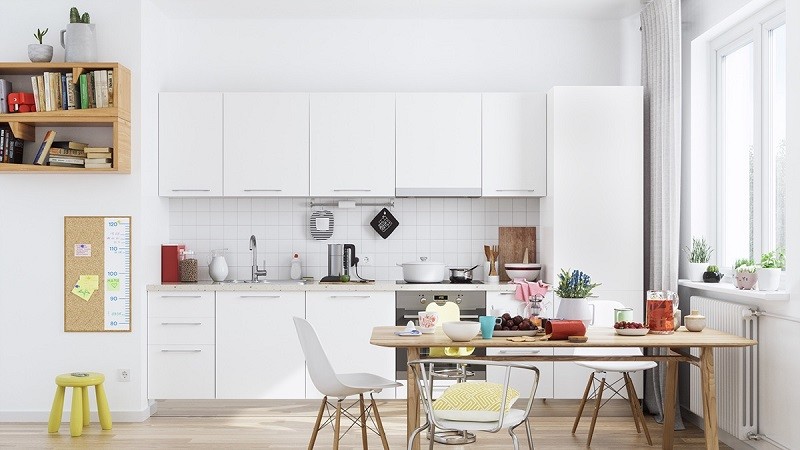 Hot selling luxury Modern Modular kitchen cabinets with Oven Cabinet and Microwave cabinet
