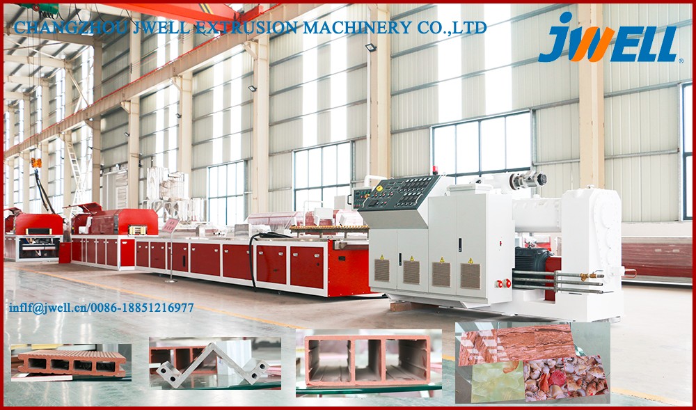 Jwell cross-section cable duct PVC (WPC) profile extrusion line