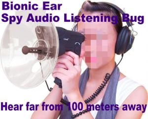 China Bionic Ear Remote Sound Recorder 100 meters headphone Spy Audio Listening Amplifier Bug on sale
