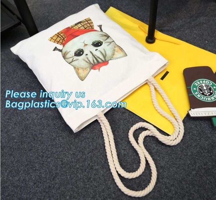100% recycled organic cotton canvas calico drawstring bag with printing,custom print canvas cloth tote bags with printed
