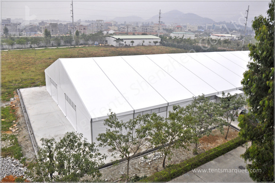 Outdoor Industrial Tent Structures Waterproof 100 km / h Wind Resistance