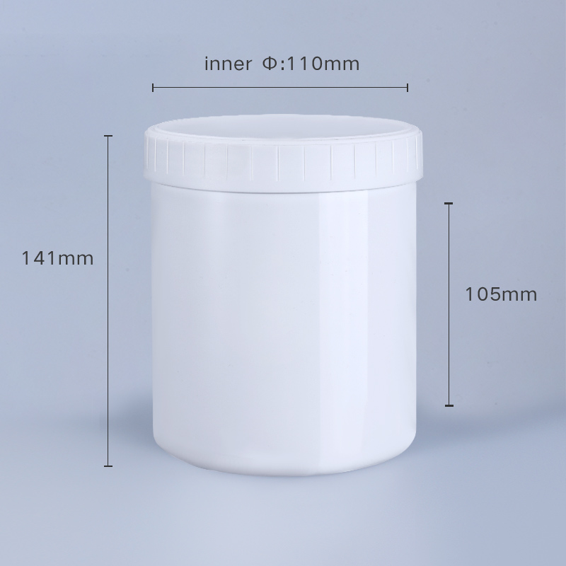 Clear White Butter Storage Small Plastic Jars Canning For Food Powder 30ml-1000ml