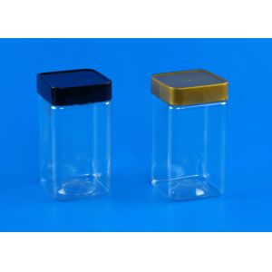 Square Shape Small Sealable Jars , Reusabel Plastic Jam Jars 395Ml 45G