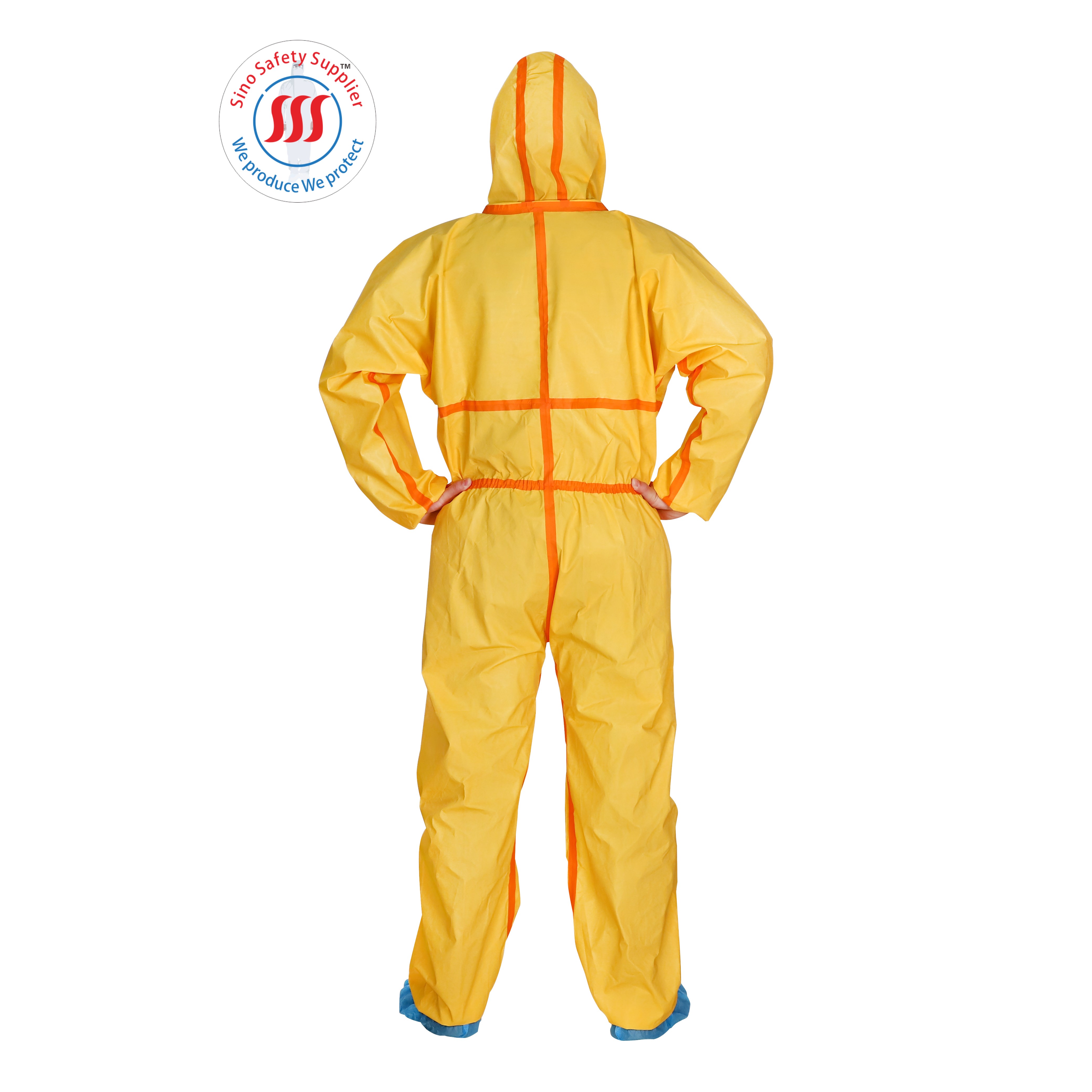 Decontamination Heavy Duty Protective Coverall Disaster Management Biological Hazard Jumpsuit