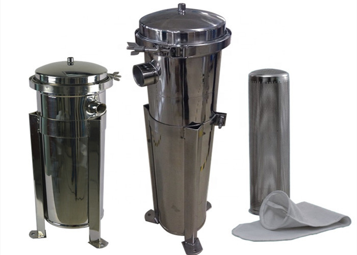 SS 316 304 High Pressure Filter Housing Size Customized For Food / Beverage