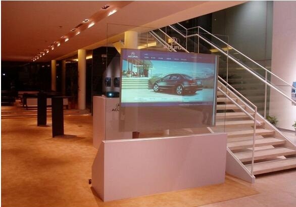 Dark Grey Self Adhesive Rear Projection Foil , Front Projection Film for Trade Shows