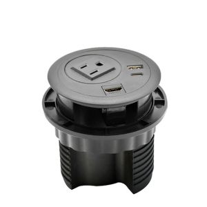 American Type Desktop Clamp Power Strip 1 Way And 2USB ETL cETL Passed