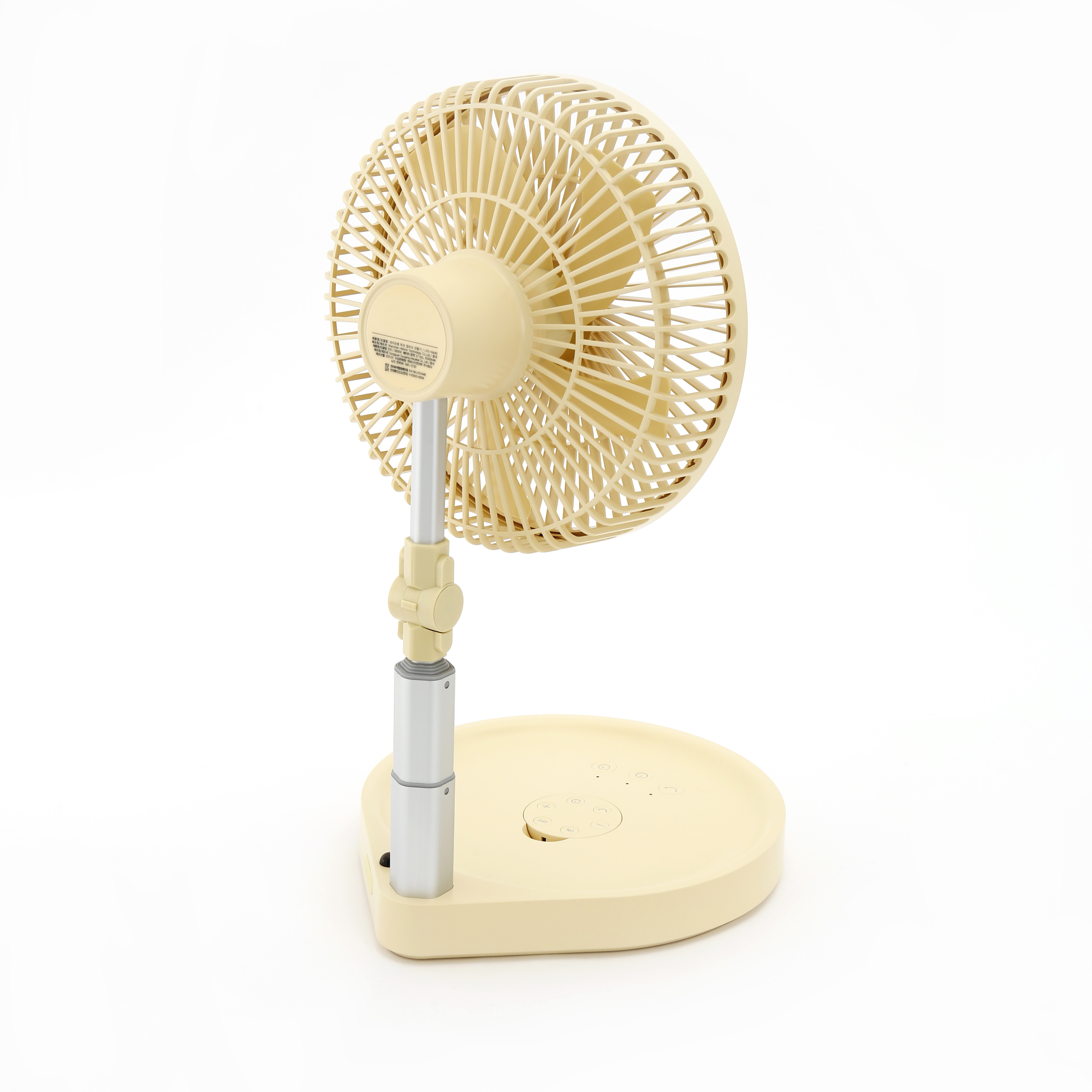  Retractable 8 Inch Portable Foldable Fan USB 10000mAh Desktop Folding Fan With LED Light Manufactures