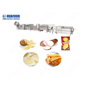  300kg / H Capacity potato chips line Continuous Crisps Making Machine Manufactures
