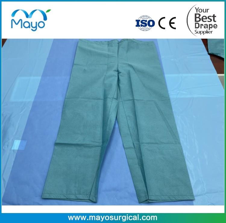 Soft Disposable PP SMS Non Woven Medical Scrub Suit With Shirt And Pants