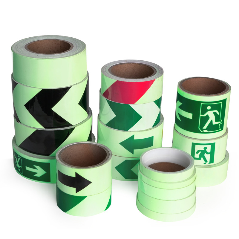 Customized Safety Glow In The Dark Reflective Tape Stickers For Walkways