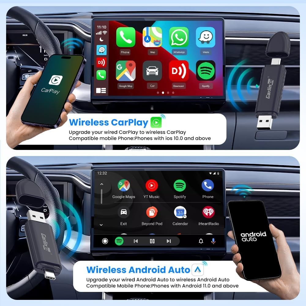 CPC200-Mini SE Pro Auto Connect Wireless Adaper CarPlay Android Auto Plug And Play Dongle For IPhone Apple