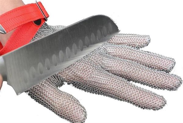 XXS-XXL 304L Protection Safty Stainless Steel Mesh Safety Gloves For Butcher