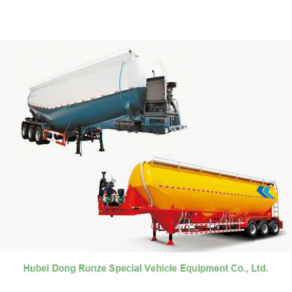 2/3 Axle Cement Bulker Trailer For Transportation , Cement Silo Semi Trailer 50