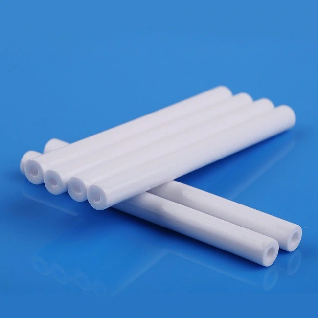 High Alumina Porcelain Ceramic Protection Tube Extraordinary Electrical Insulation