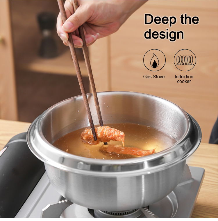 Multifunction Kitchen Cooking Food Pot 18/8 Stainless Steel Rice Pot Food Stock Pot With Glass Lid