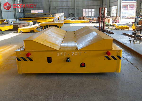 Material Handling 30 Ton Battery Q235 Motorized Platform Cart