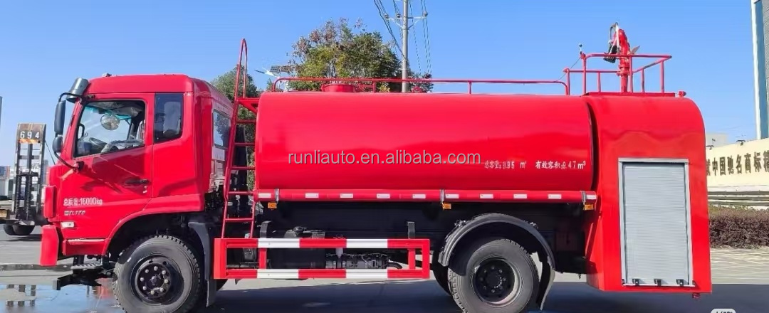 Factory Dongfeng Fire Truck 5000 Liters Water Fire Tank Truck Fire Fighting Truck