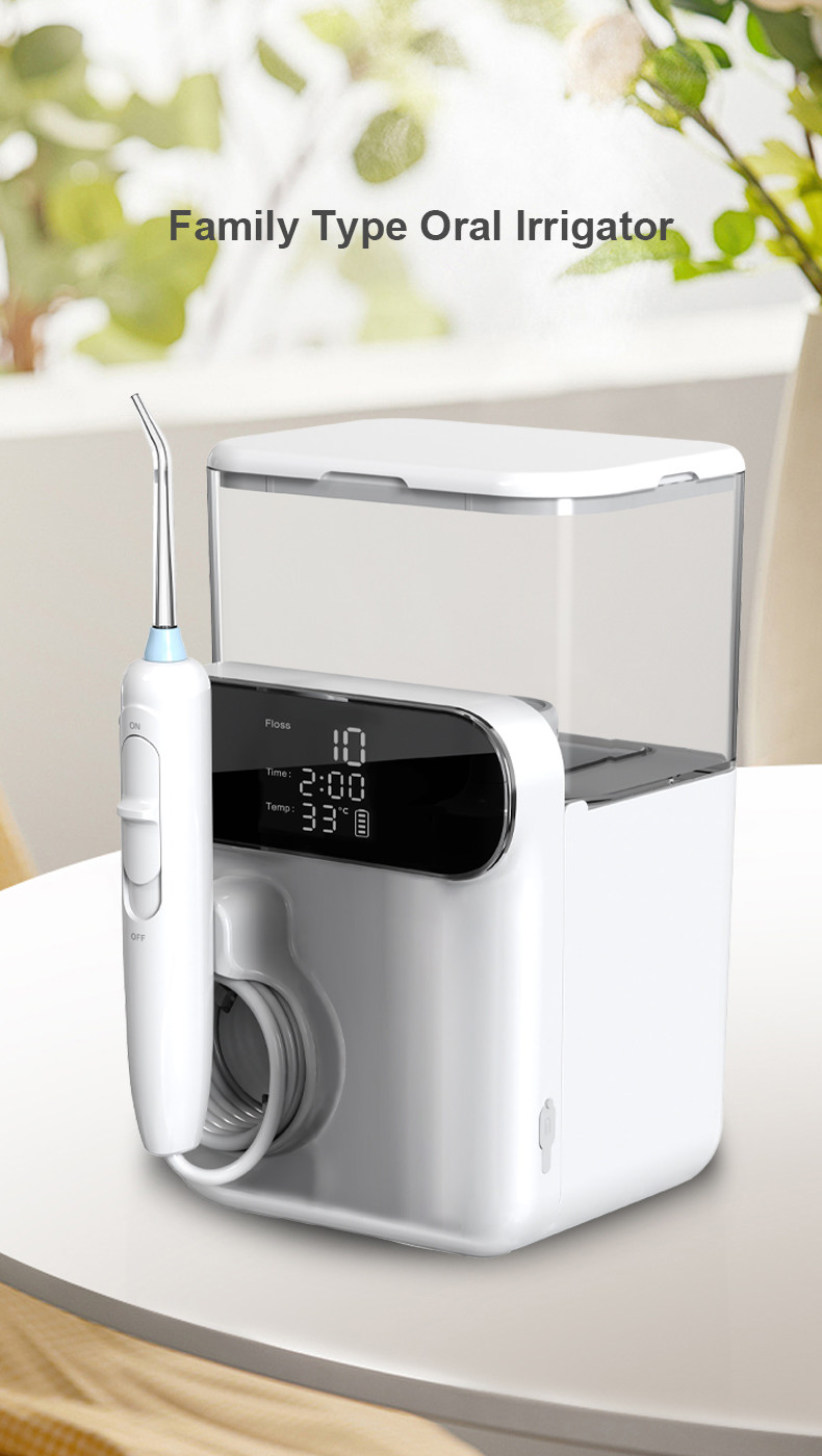 IPX5 Waterproof Cordless Dental Flosser with UV Disinfection 1000ml Oral Irrigator Electric Family Water Flosser