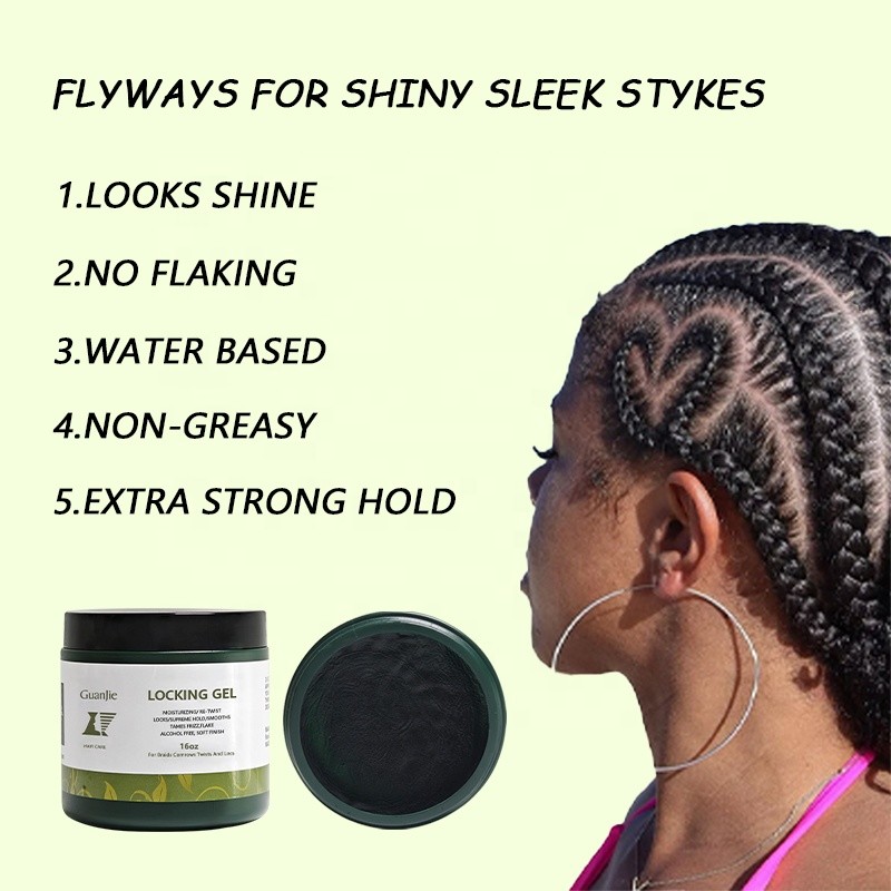 16oz Customized Logo Braiding Gel Private Labeling Edge Control Private Label Hair Gel For Women Professional Twist And Lock Gel
