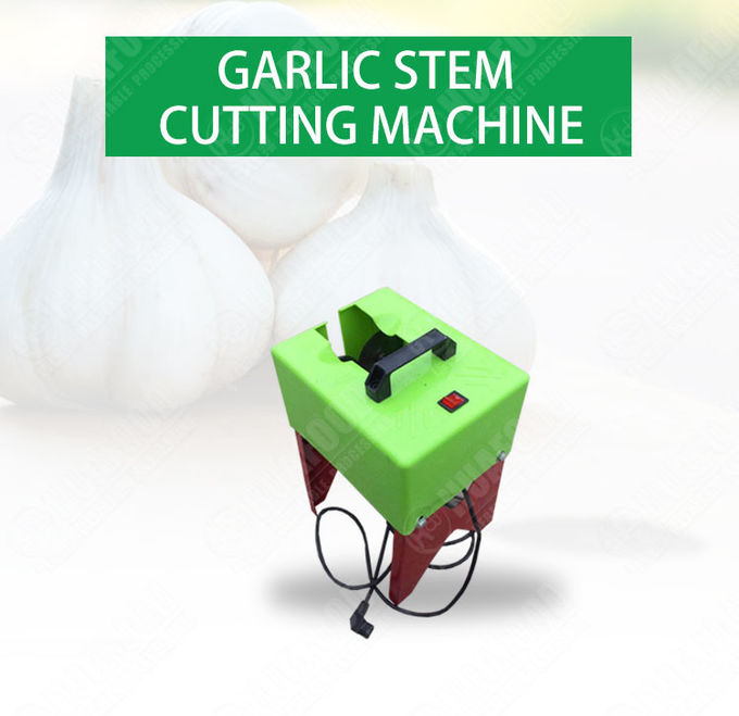 Mini Fresh Garlic Root Cutter Electric 2.8kw Garlic Root Cutting Machine