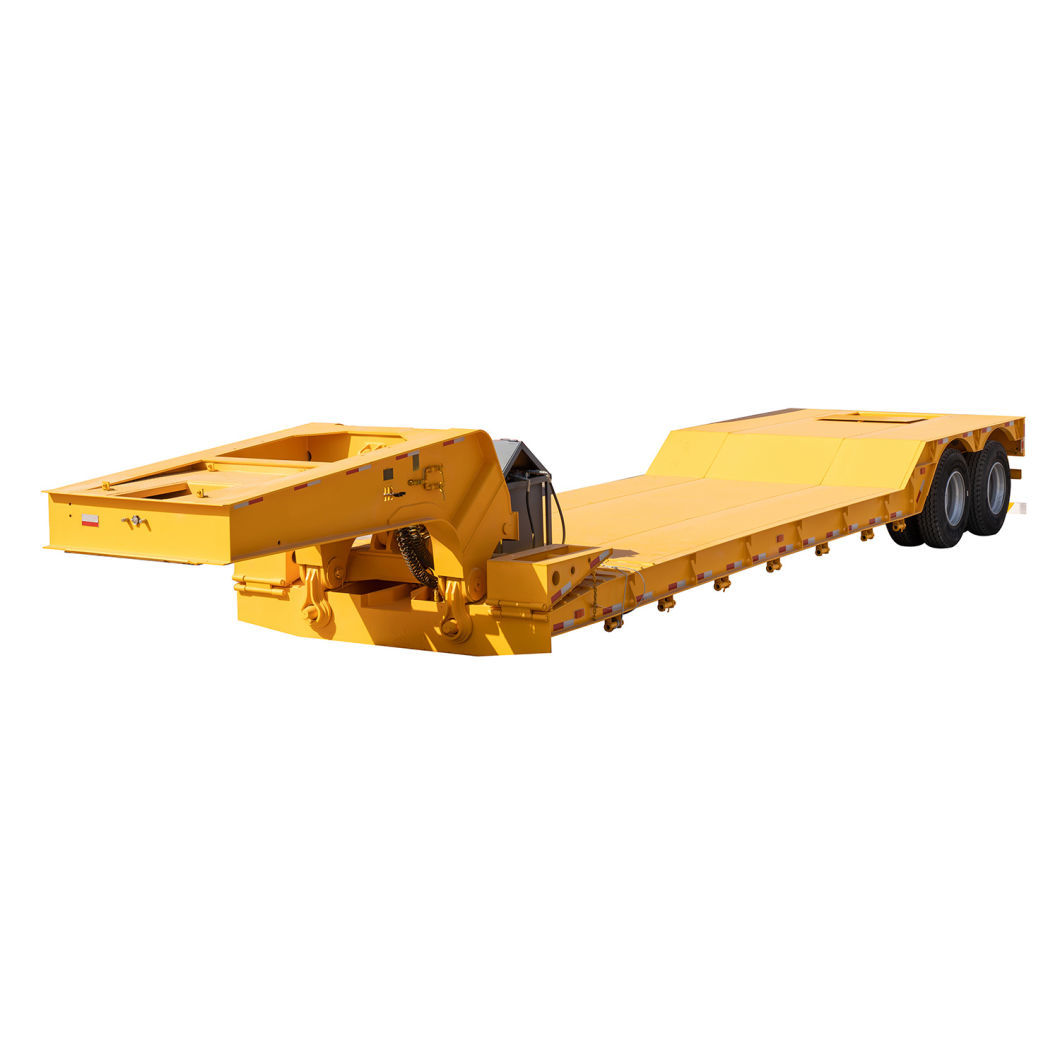 Reliable Two-Axle Lowbed Trailer for Industrial Use