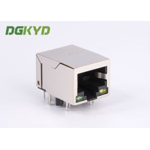 Single Port RJ45 With Integrated Magnetics Modular Jack 1000 Base G/Y LED