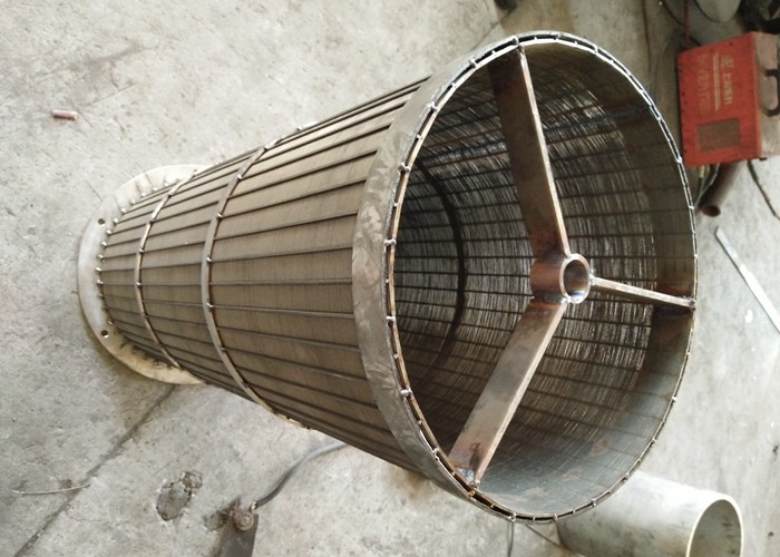 Funnel Type Rotary Screen Drum / Reverse Wedge Wire Screen Cylinders