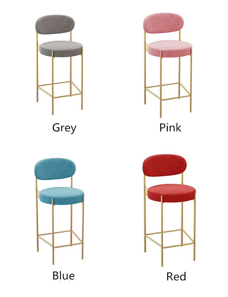 Commercial Cafe Bar Stools Height For 45 Inch Counter 48 Inch Black Velvet Fabric