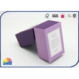 4C Print Hinged Lid Gift Box With Plastic Insert For Small Handmade Soaps