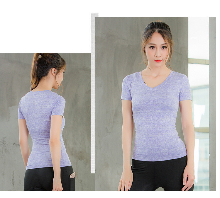 Ladies Boat Neck Solid Color Soft Light Sweat Front Knot Sport T-Shirt