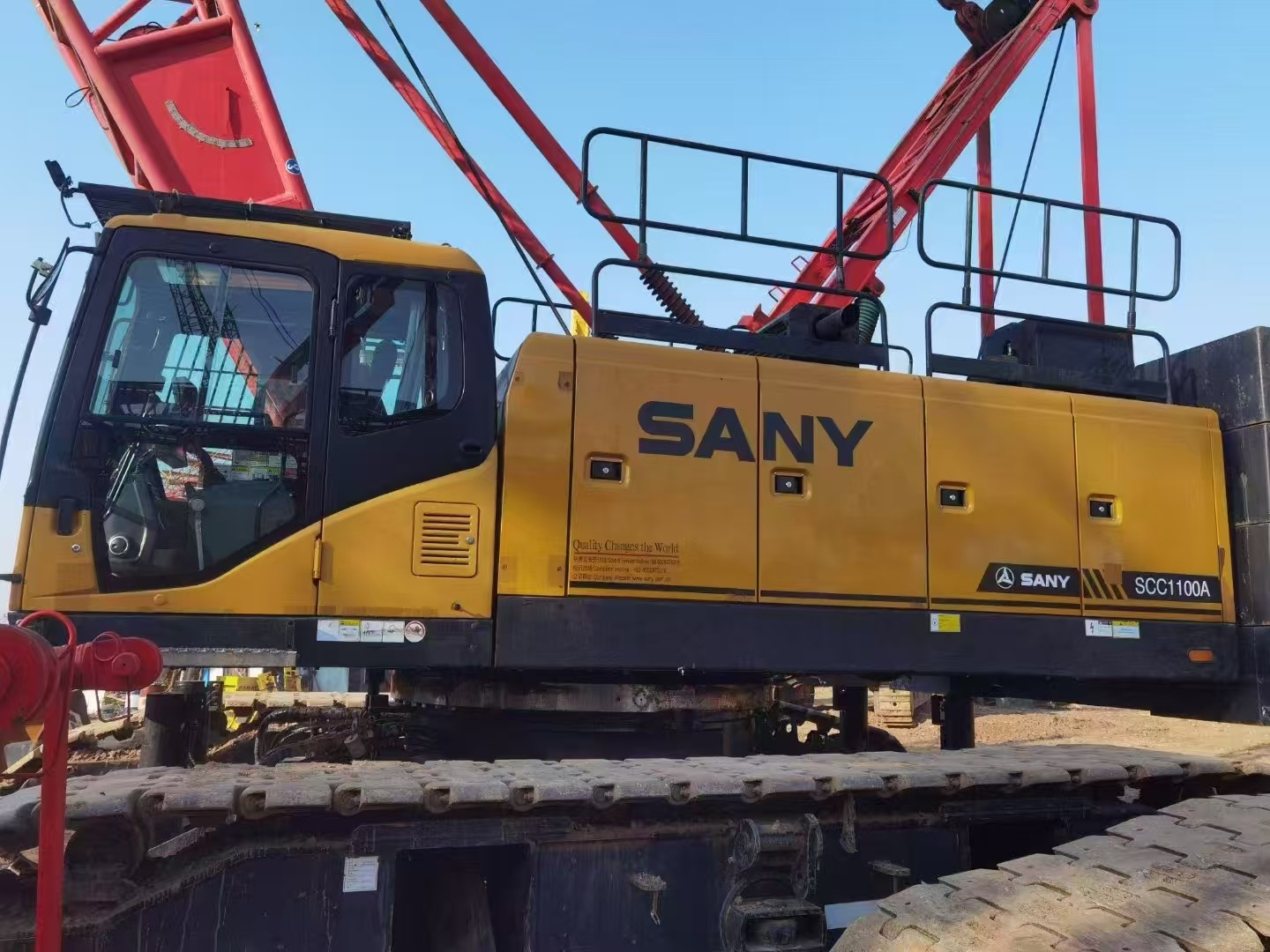 Safe Operation Energy Efficient 110 Ton Lattice Boom Crane For Sale