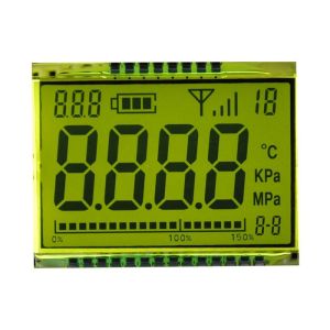 Digit 7 Segment TN Reflective LCD Display Custom Size For Meter 3.3V