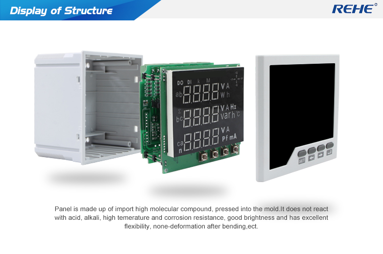 Original Factory To Sell Thin Product Three Phase Intelligent LED Display Multi-function Multimeters