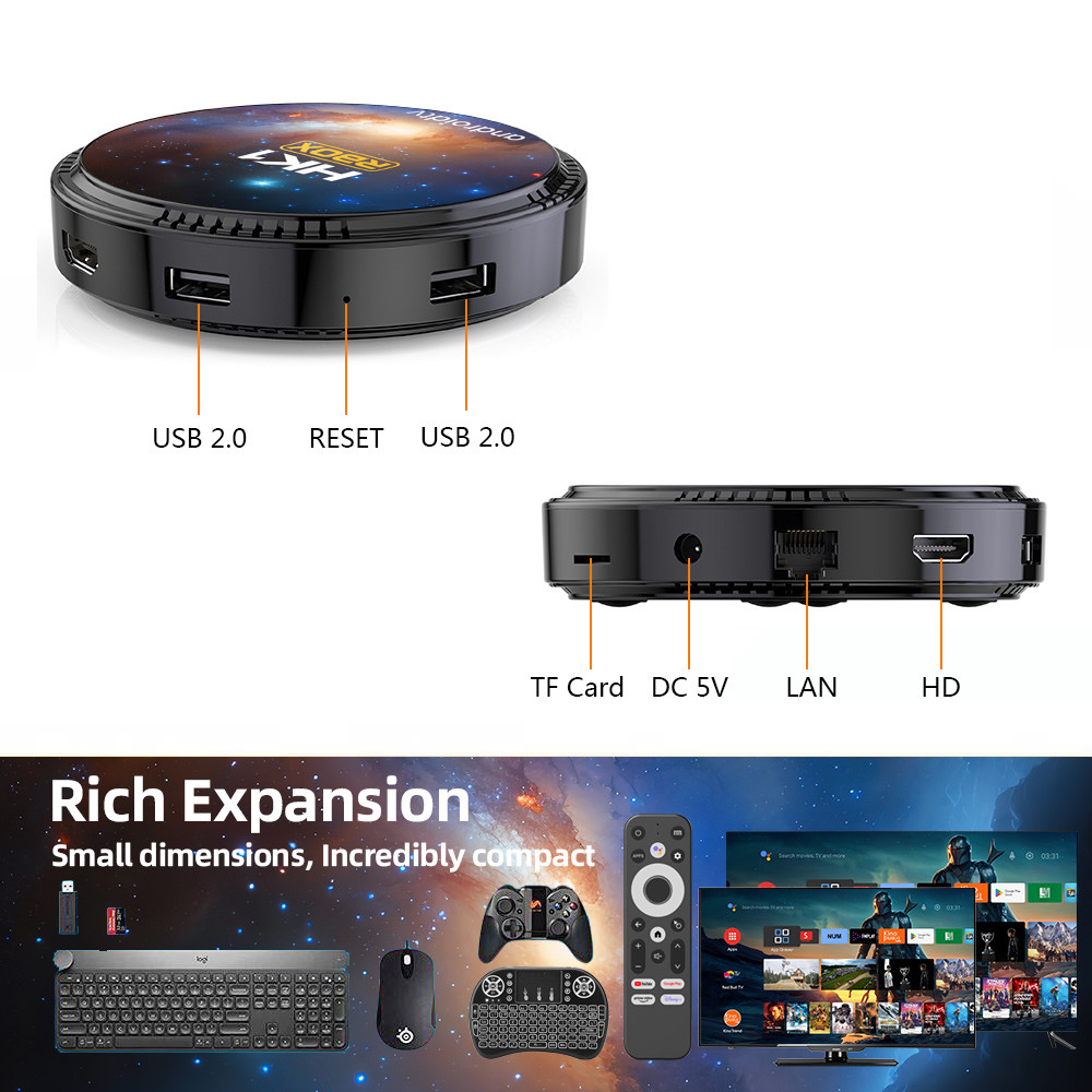 HK1 Rbox W2T IPTV International Box Amlogic S905W2 2G 4G IPTV Receiver Box