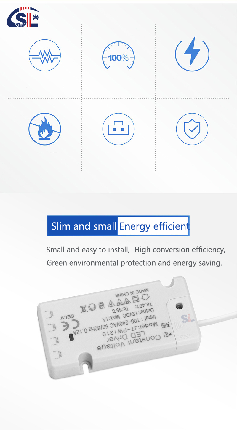 Plug In Connection 12V Power Driver Constant Voltage for Dupont Interface LED Lighting
