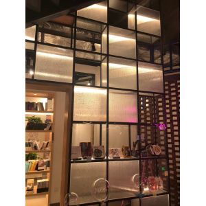 Ultra Clear Abstract 4mm Shopfronts Decorative Fused Glass