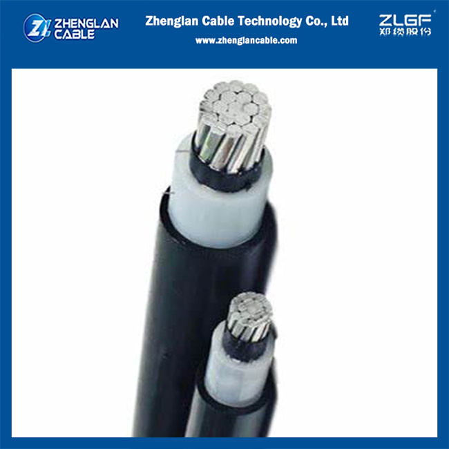 15KV 25KV 35KV Rated Voltage Phase Conductor Circular Stranded Rounded Compacted Aluminum Conductor With HDPE Outer Layer
