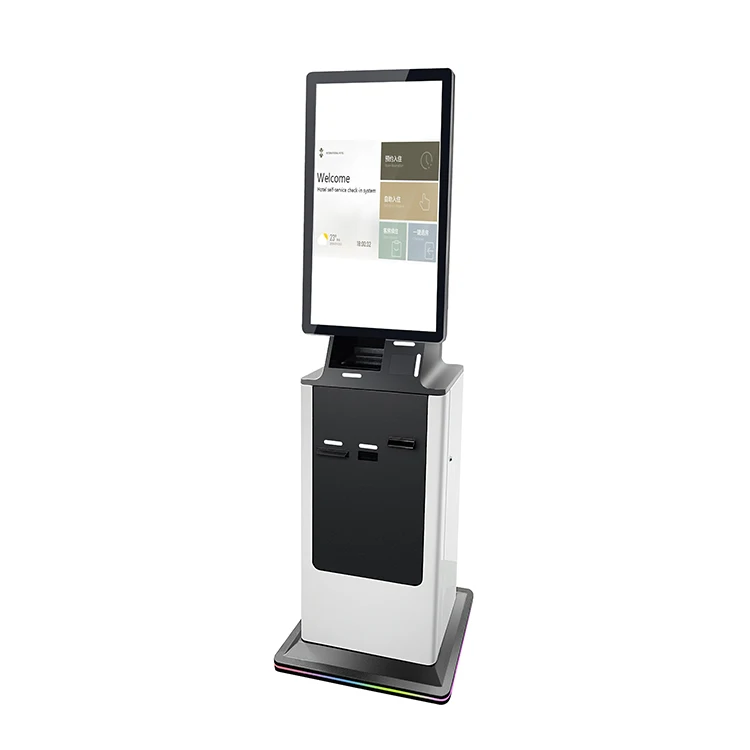 27 Inch Touch Screen Self Service Check In Kiosk with Android/Linux/Win7/8/10/11 OS and Optional QR Code