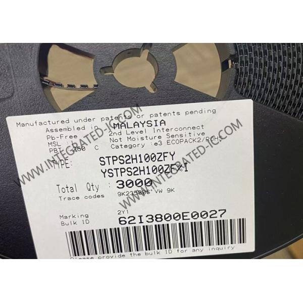 Quality STPS2H100ZFY Automotive High Voltage Power Schottky Rectifier SOD-123F IC Chips for sale