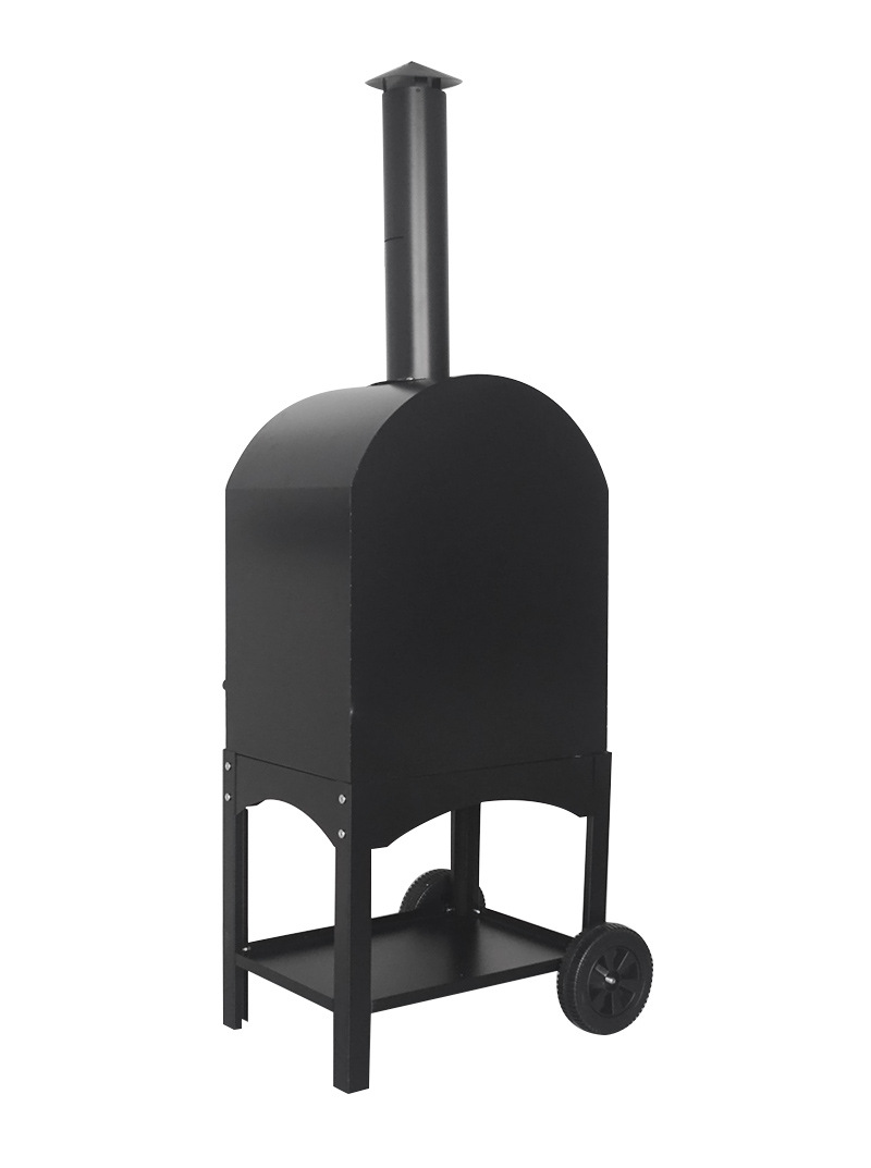 Outdoor Courtyard Charcoal Oven for Baking Pizza Portable and 30.5*30.5cm Stone Size