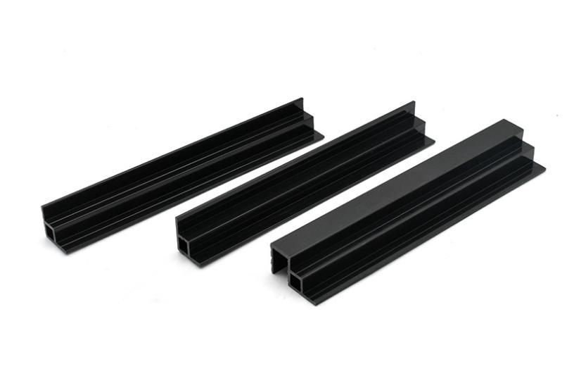 PVC Plastic Profile Black Geometric Profile Fish Tank Accessories