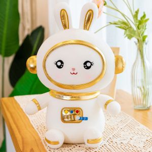 AZO Free Nontoxic Cuddly Space Rabbit Plush Toy
