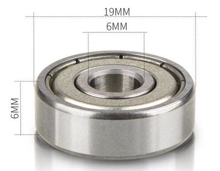China High speed low noise chrome steel miniature ball bearing 626ZZ 6x19x6 miniature bearing