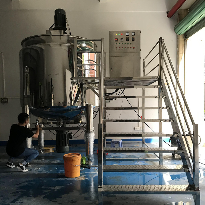 SUS316L Cosmetic Mixer Soap Mixing Machine Vacuum Homogenizing Mixing Machine