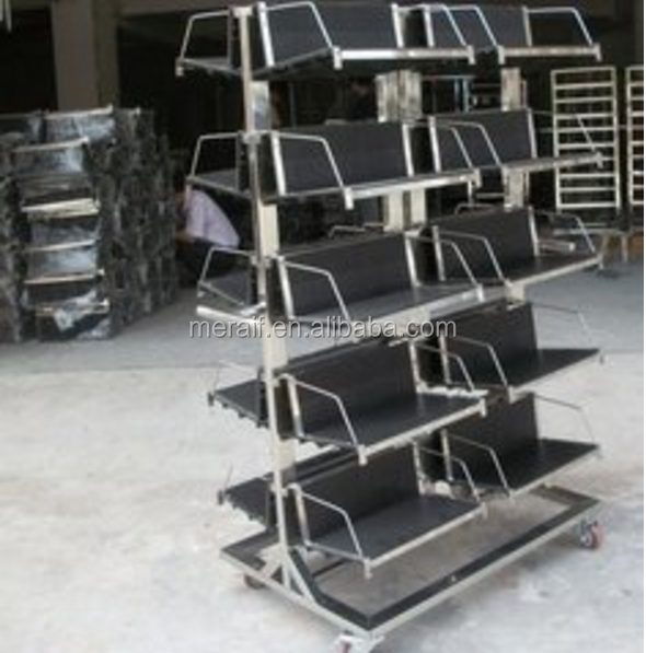 esd smt reel storage cart hanging basket anti static PCB storage trolley antistatic workshop trolley online