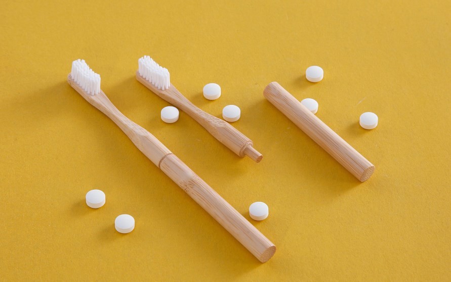 Plastic Free 120pcs Chewable Toothpaste Tablets Fluoride Tooth Tabs